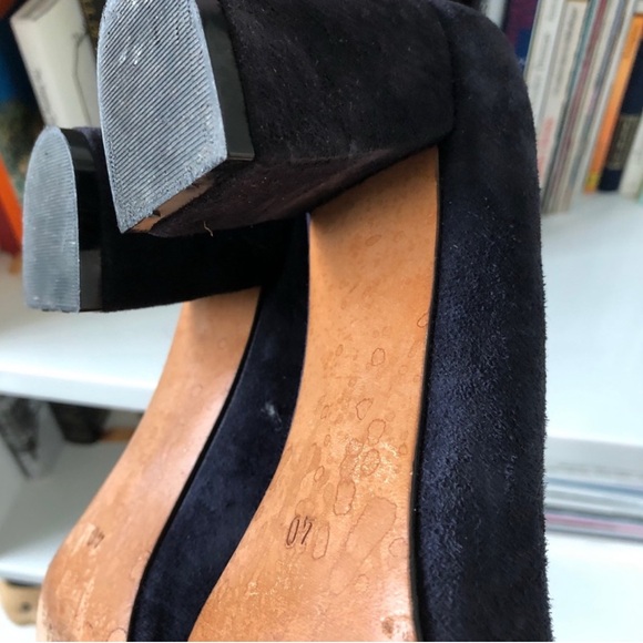 Maryam Nassir Zadeh Maryam Pump in Navy Suede 40 - Picture 9 of 9